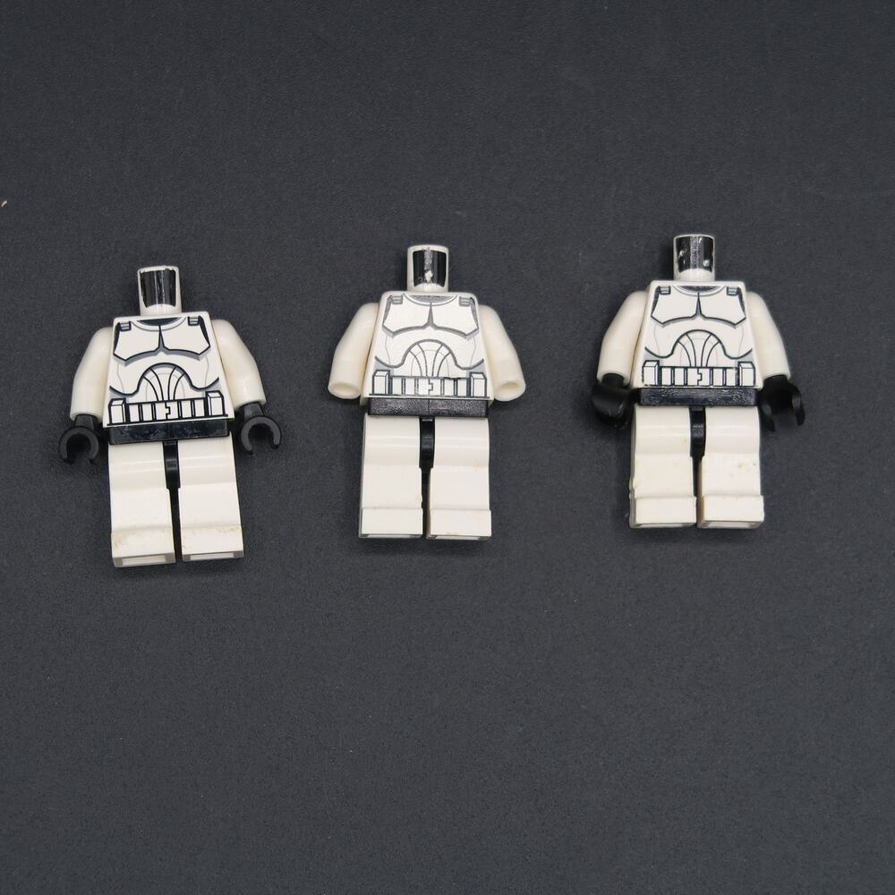 Lego Star Wars Clone Trooper Minifigure Torso & Leg Assembly Set of 3 Phase 1